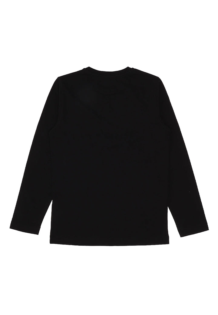 T-shirt nera per bambino