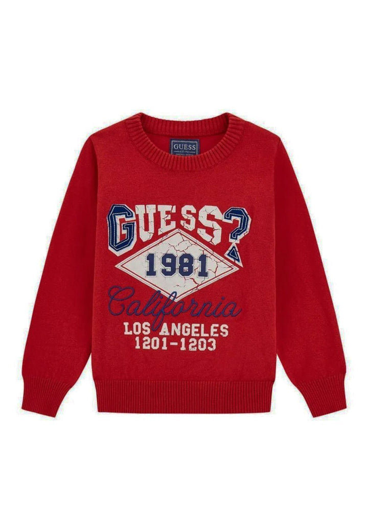 Maglione rosso per bambino