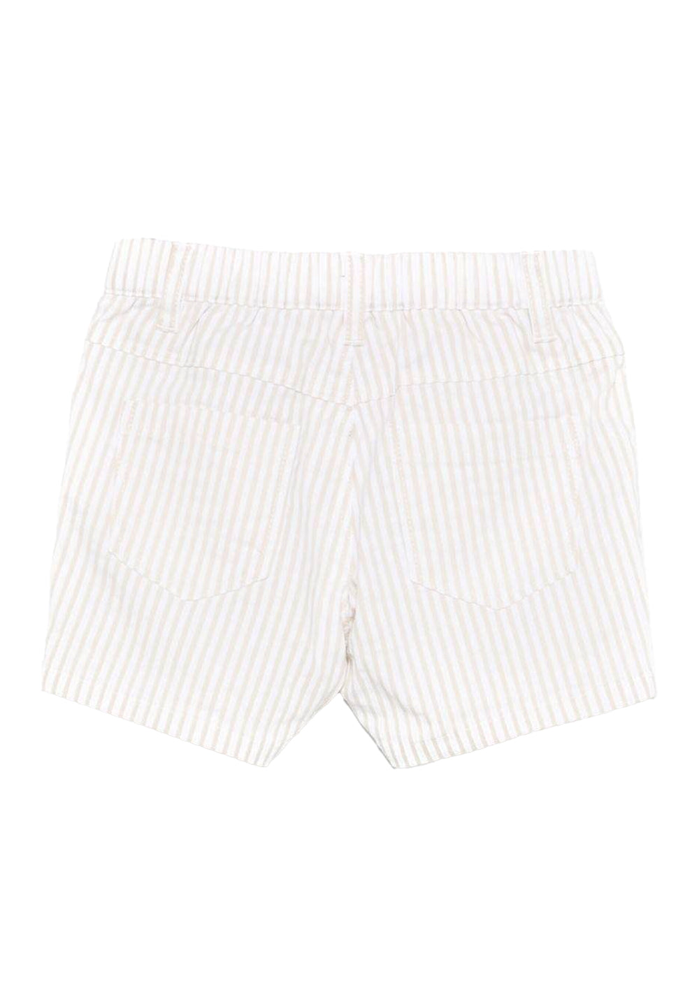 Short bianco-beige per neonata