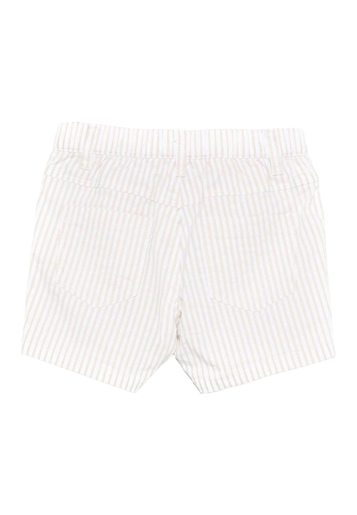 Short bianco-beige per neonata