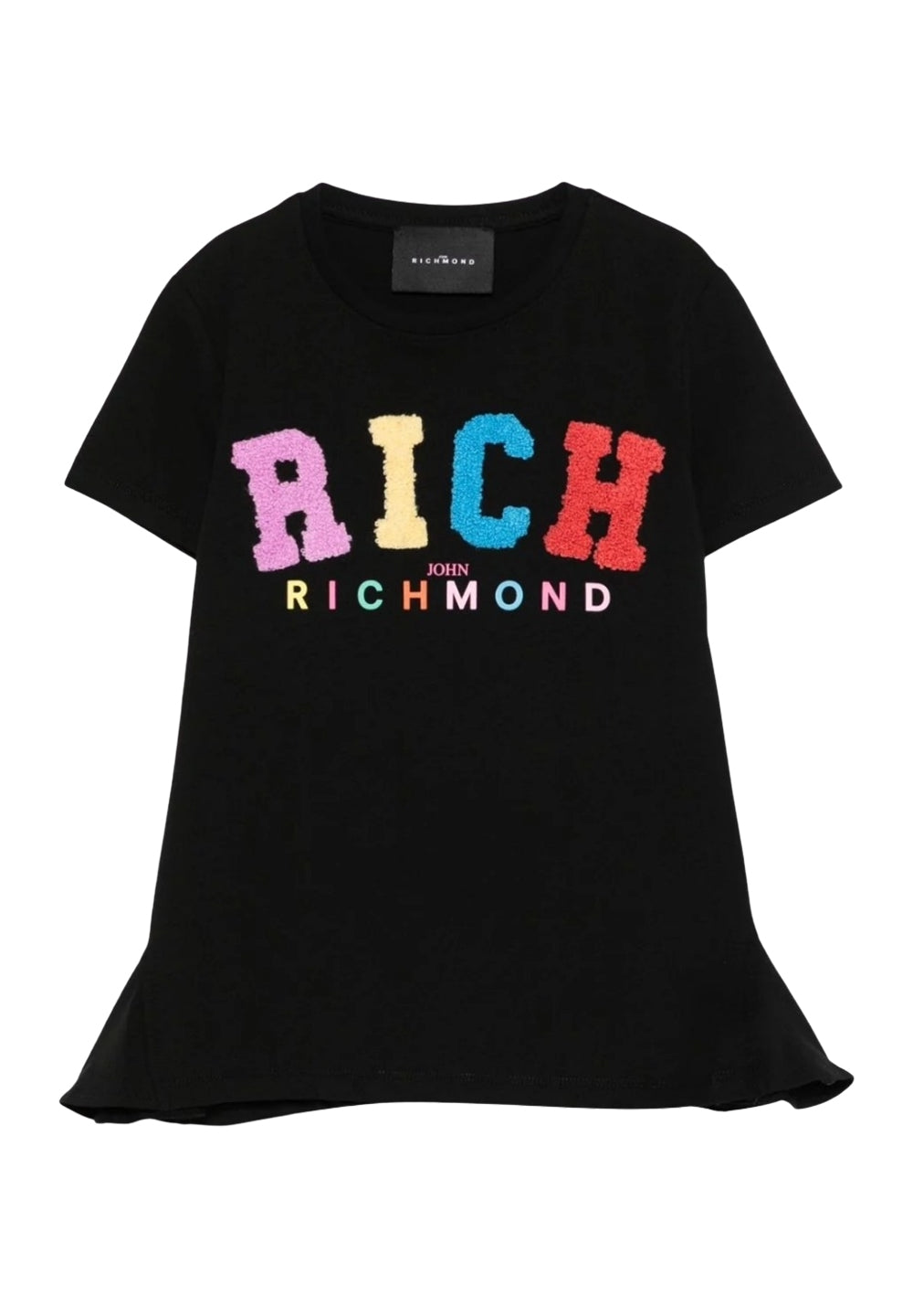 T-shirt nera per bambina