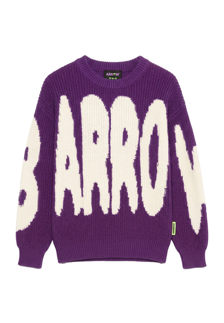 Maglione viola per bambina