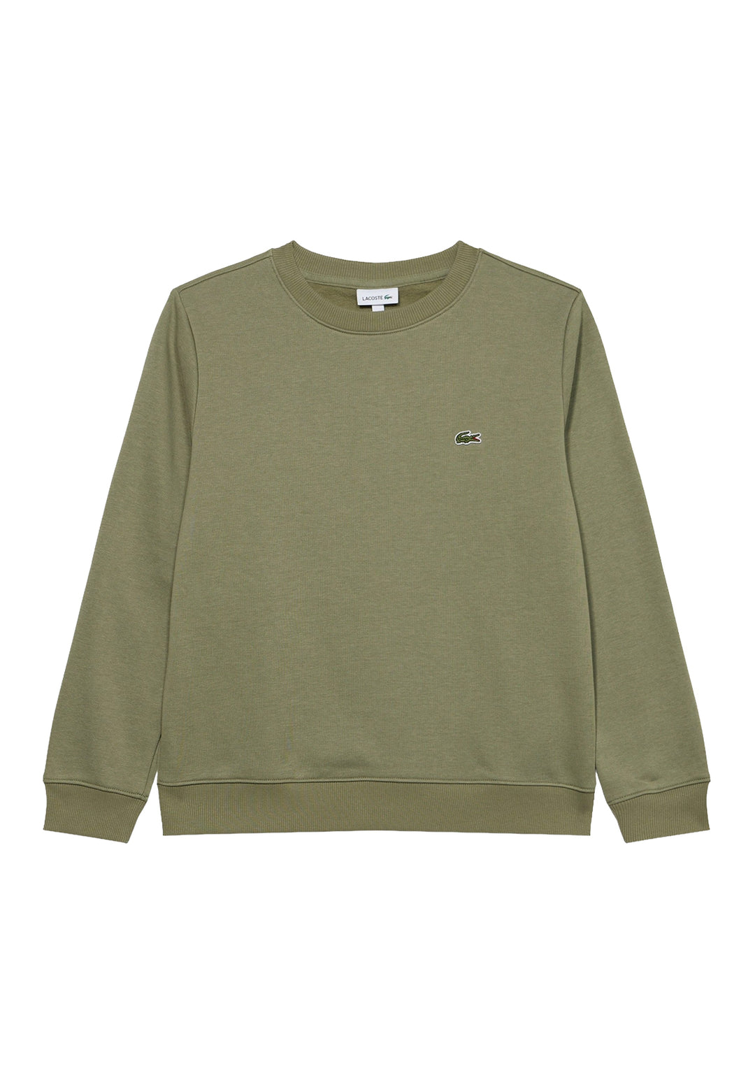 Felpa girocollo verde per bambino