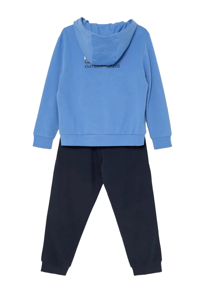 Completo felpa blu-nero per bambino