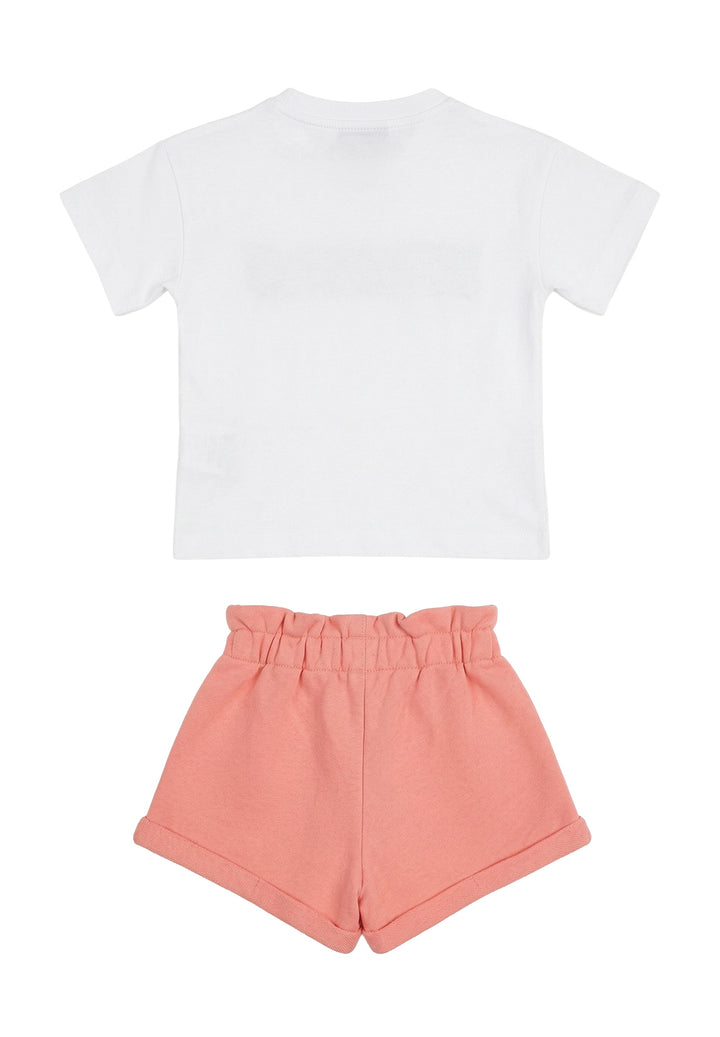 Completo rosa-bianco per bambina