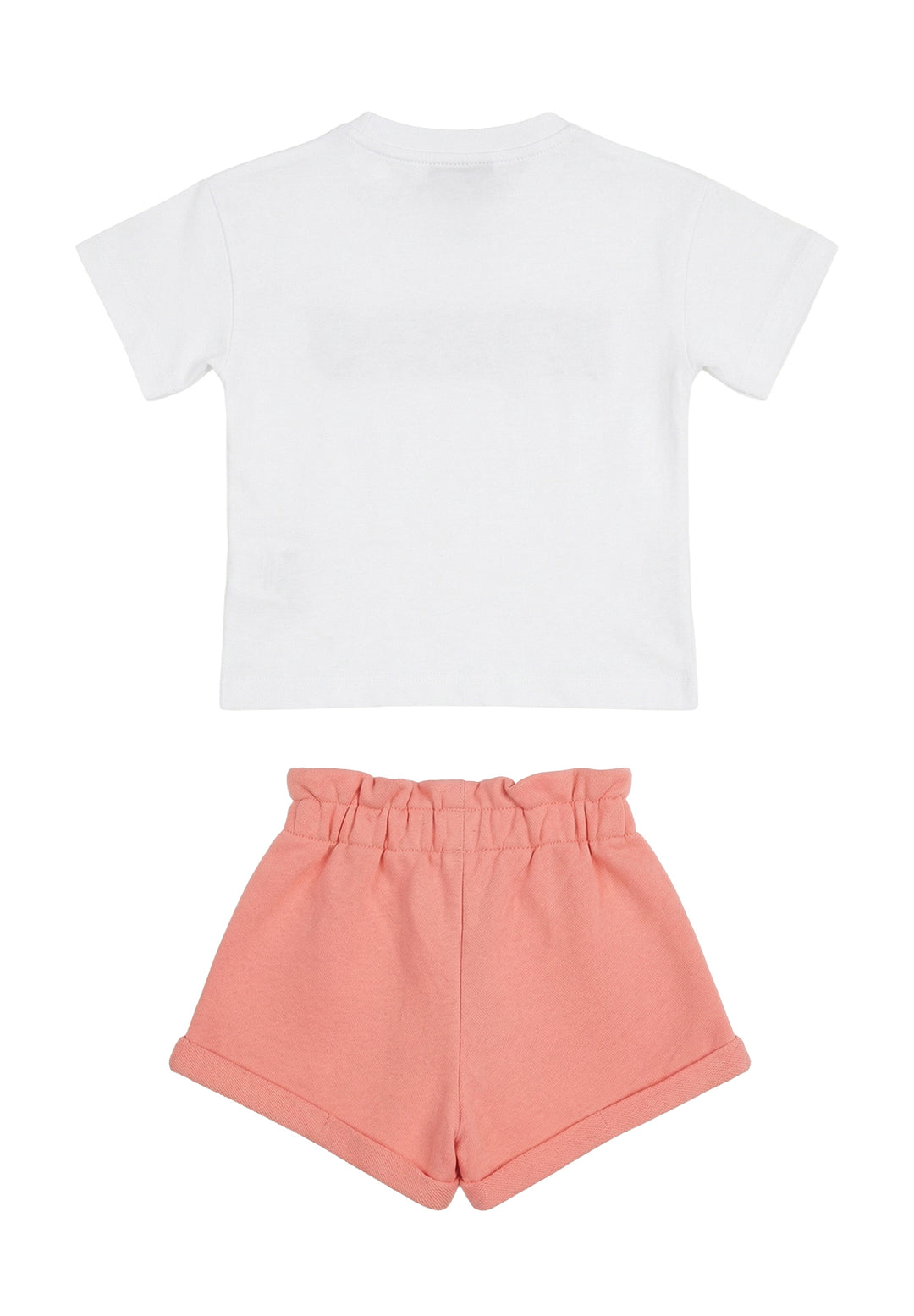 Completo rosa-bianco per neonata