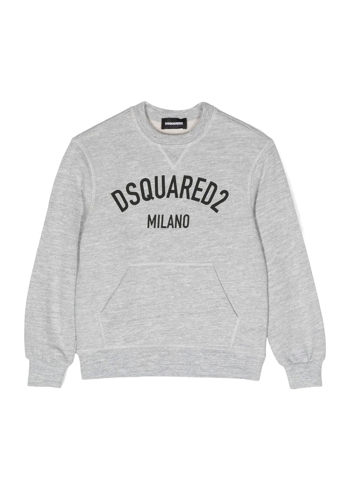 Gray crewneck sweatshirt for boy