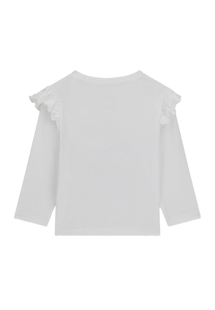 T-shirt bianca per bambina