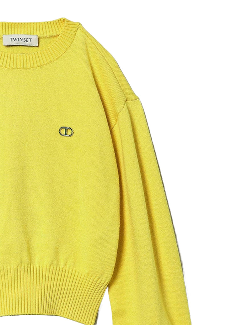 Maglione giallo per bambina