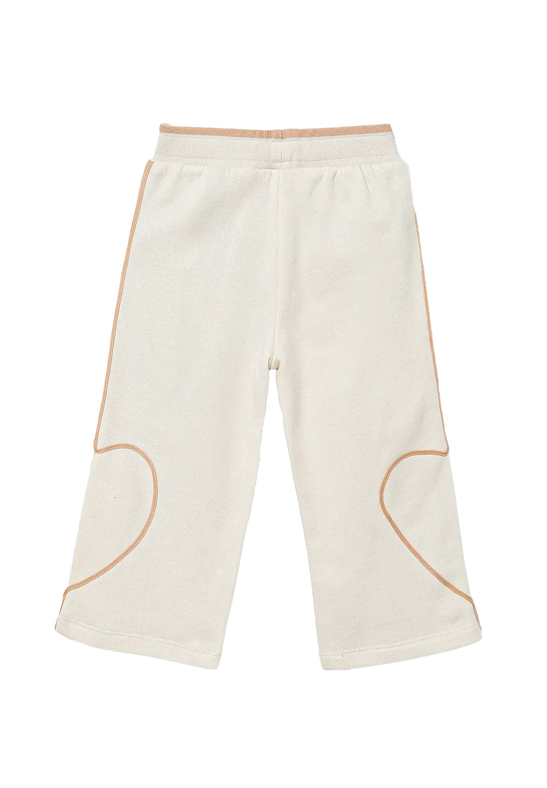 Pantalone felpa beige per neonata