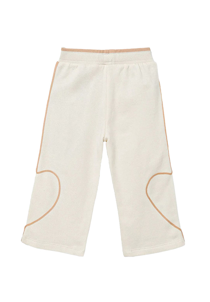 Pantalone felpa beige per neonata