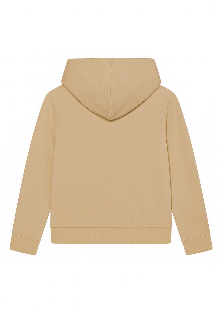 Felpa cappuccio beige unisex