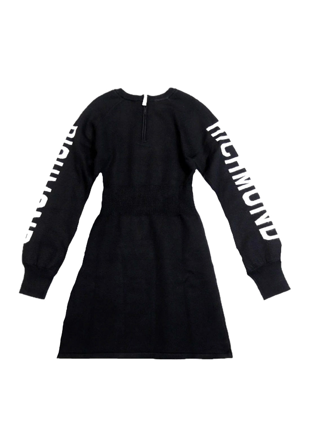 Black knit dress for girls