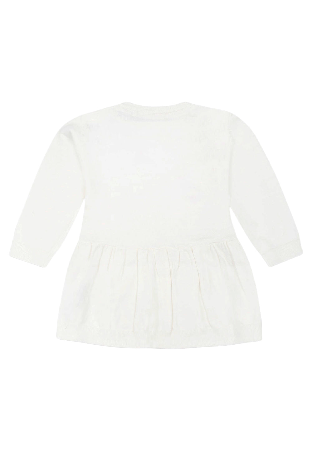 Vestito in maglia bianco per neonata