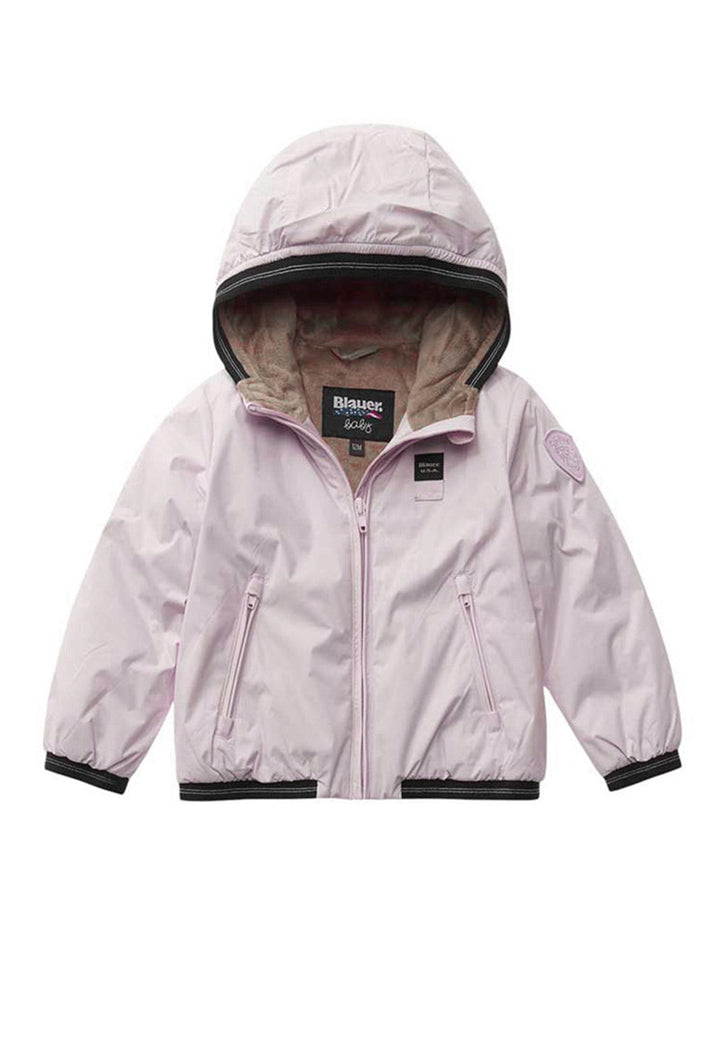 Giubbotto rosa per neonata