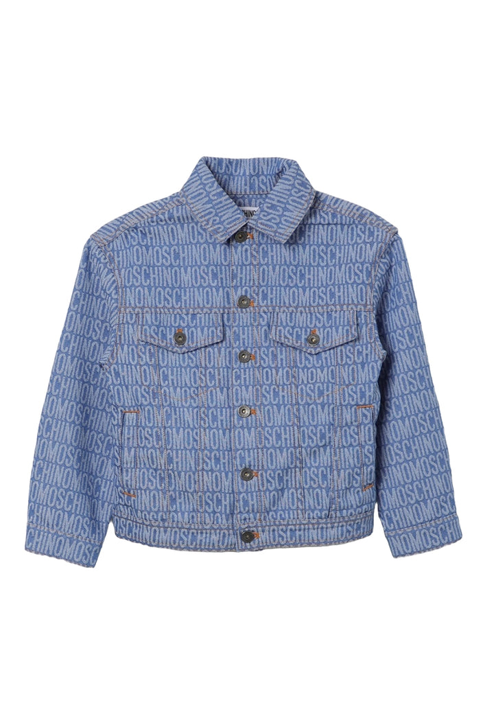 Giubbino denim blu per bambina