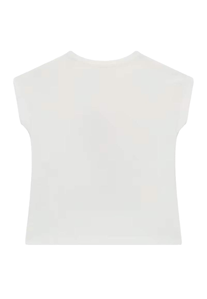 T-shirt bianca per bambina