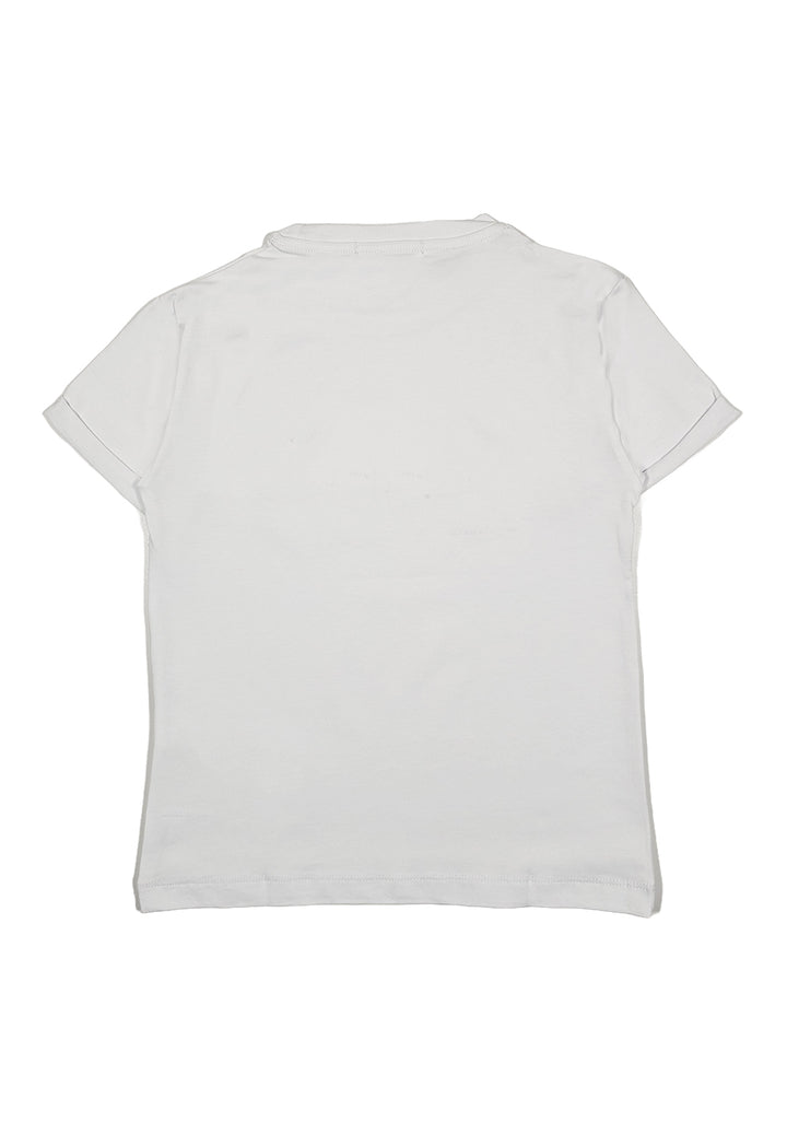 T-shirt bianca per bambina