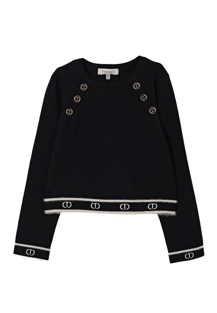 Maglione nero per bambina