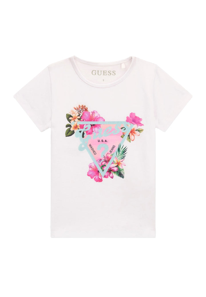 T-shirt bianca per bambina