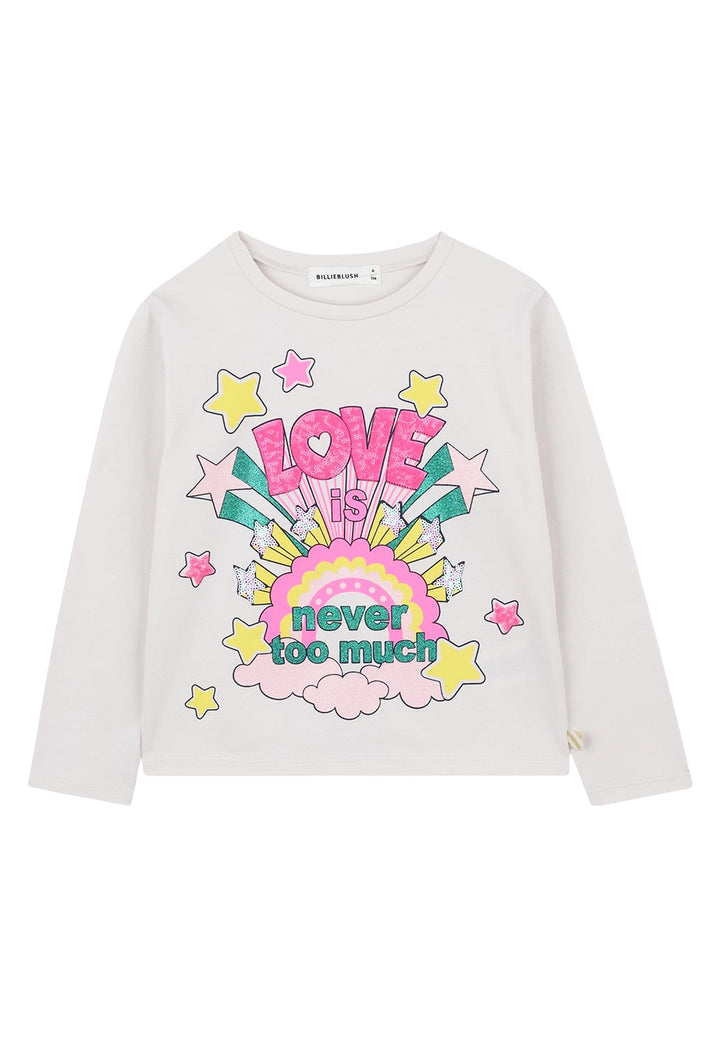 T-shirt bianca per bambina