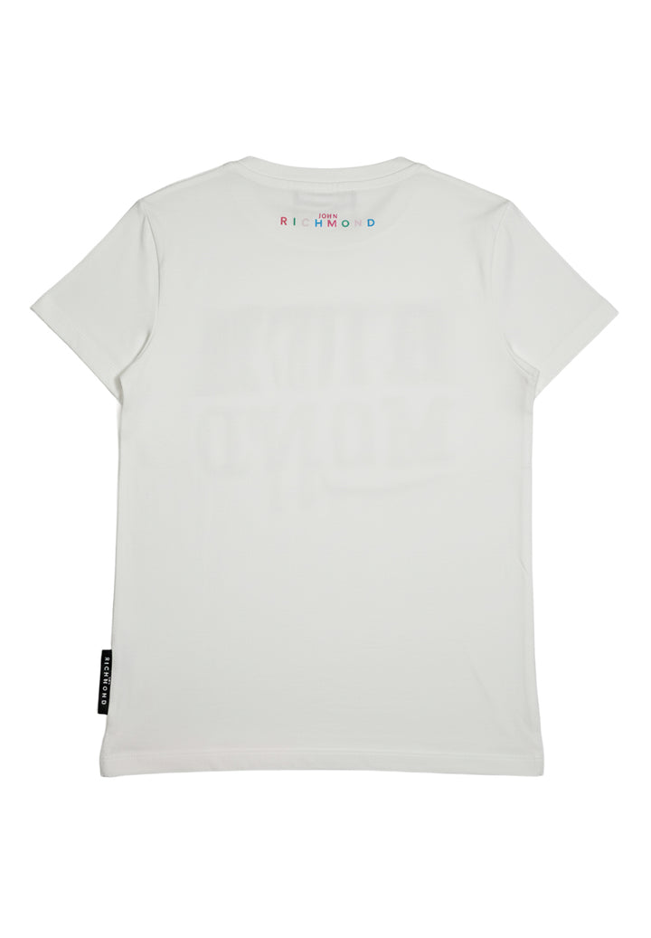 T-shirt bianca per bambina