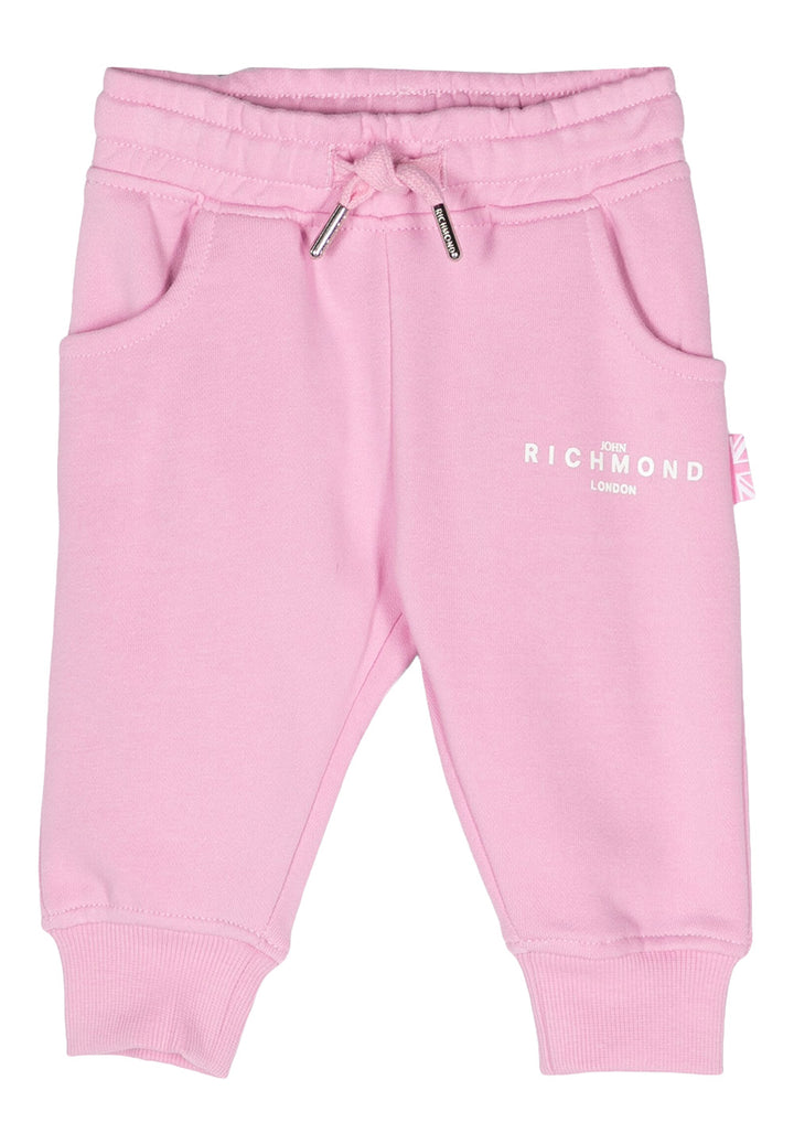 Pantalone felpa rosa per neonata