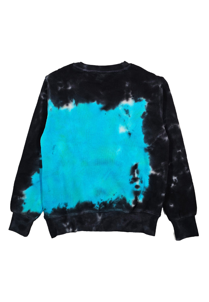 Schwarz-blaues Rundhals-Sweatshirt für Jungen