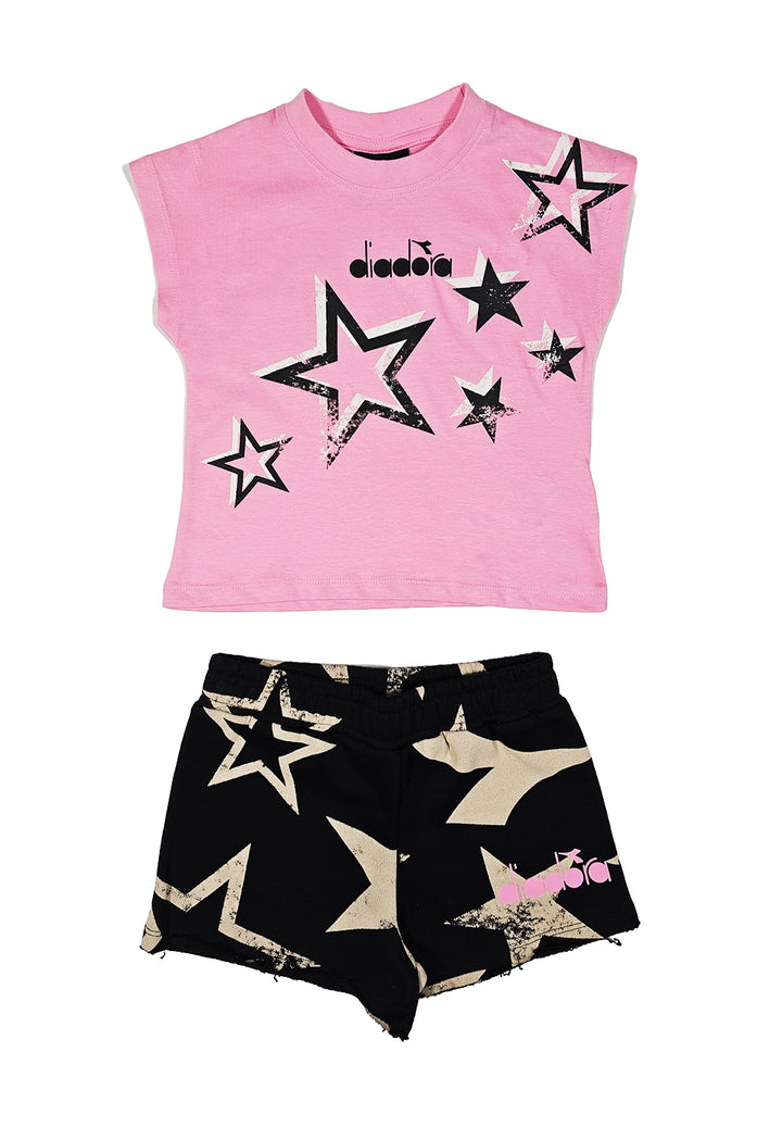 Pink-black outfit for girls