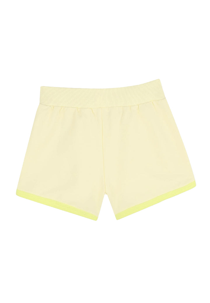 Short felpa giallo per bambina