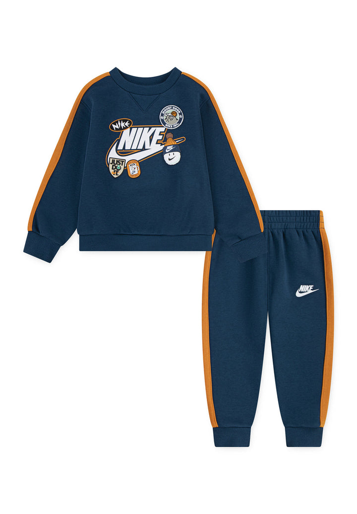 Completo felpa blu per bambino