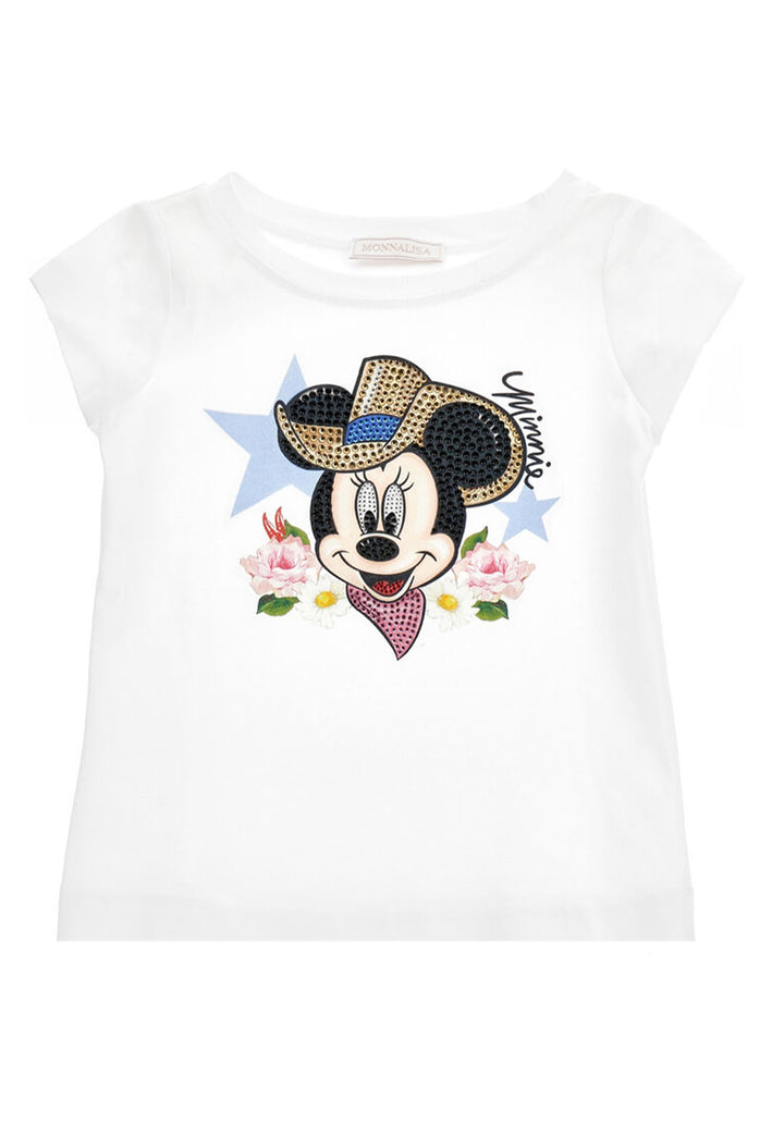 T-shirt bianca per bambina