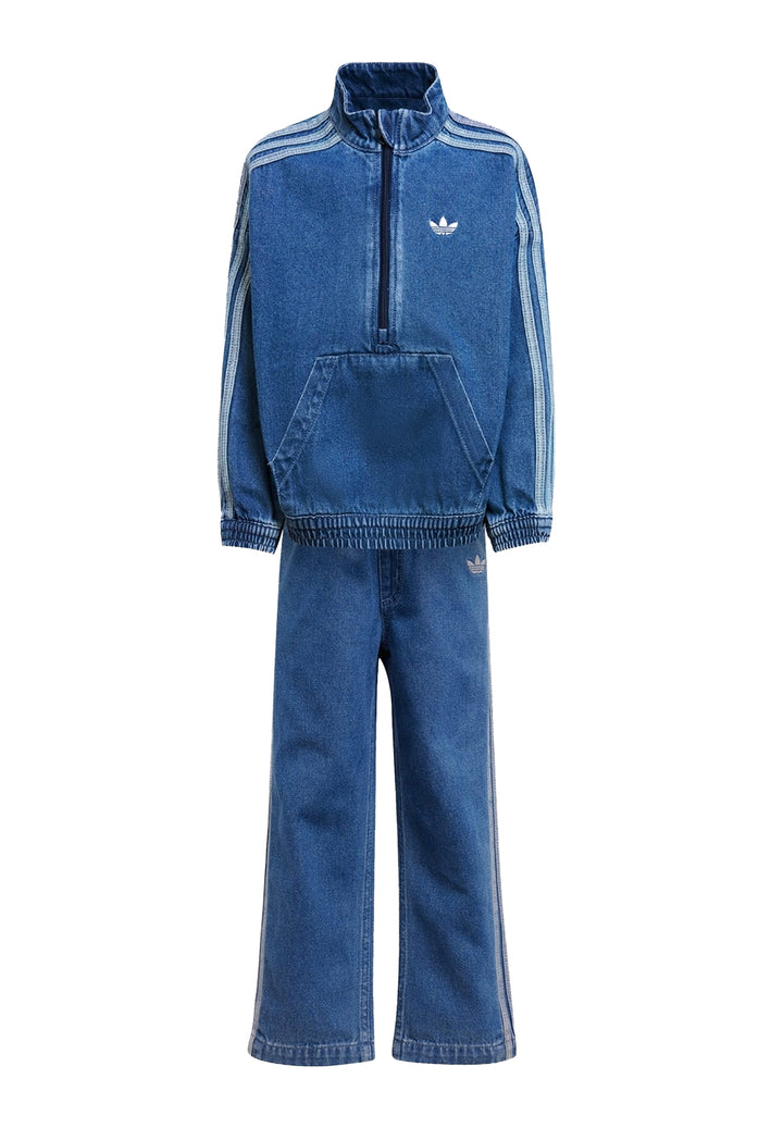 Completo denim blu per bambina