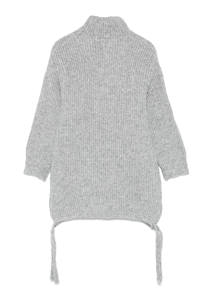 Vestito in maglia grigio per bambina