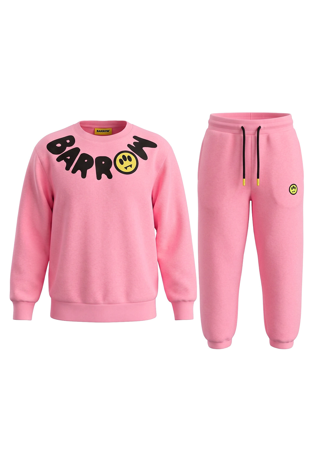 Completo felpa rosa per bambina