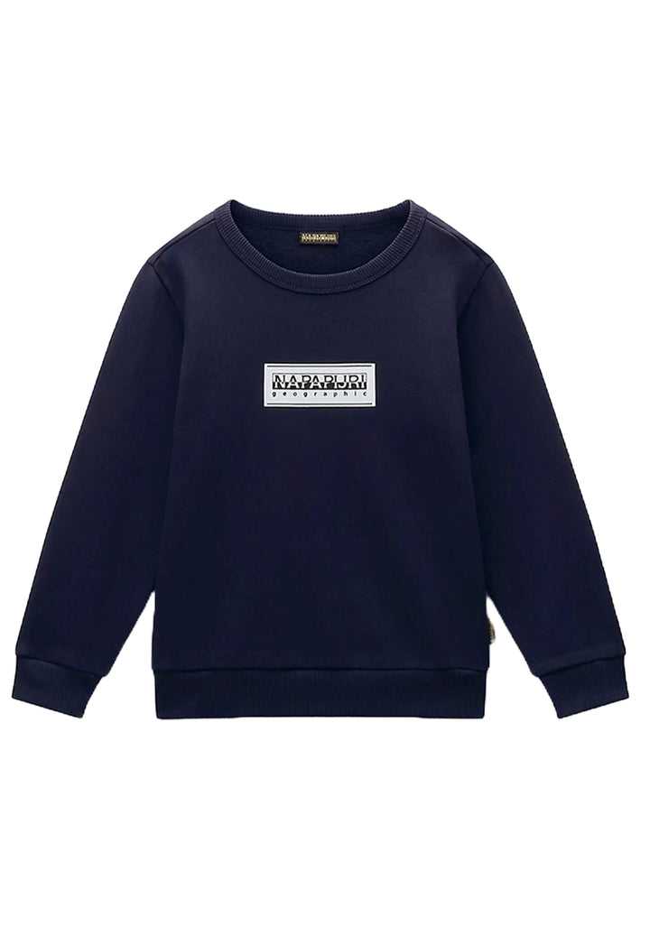 Dunkelblaues Rundhals-Sweatshirt für Jungen