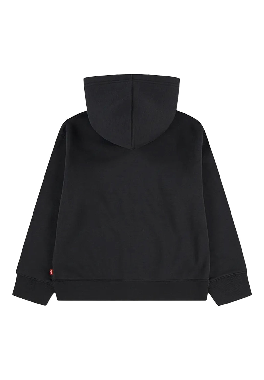 Felpa zip nera per bambino
