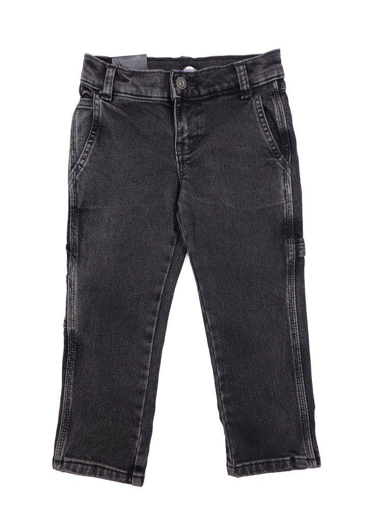 Jeans nero denim per bambino