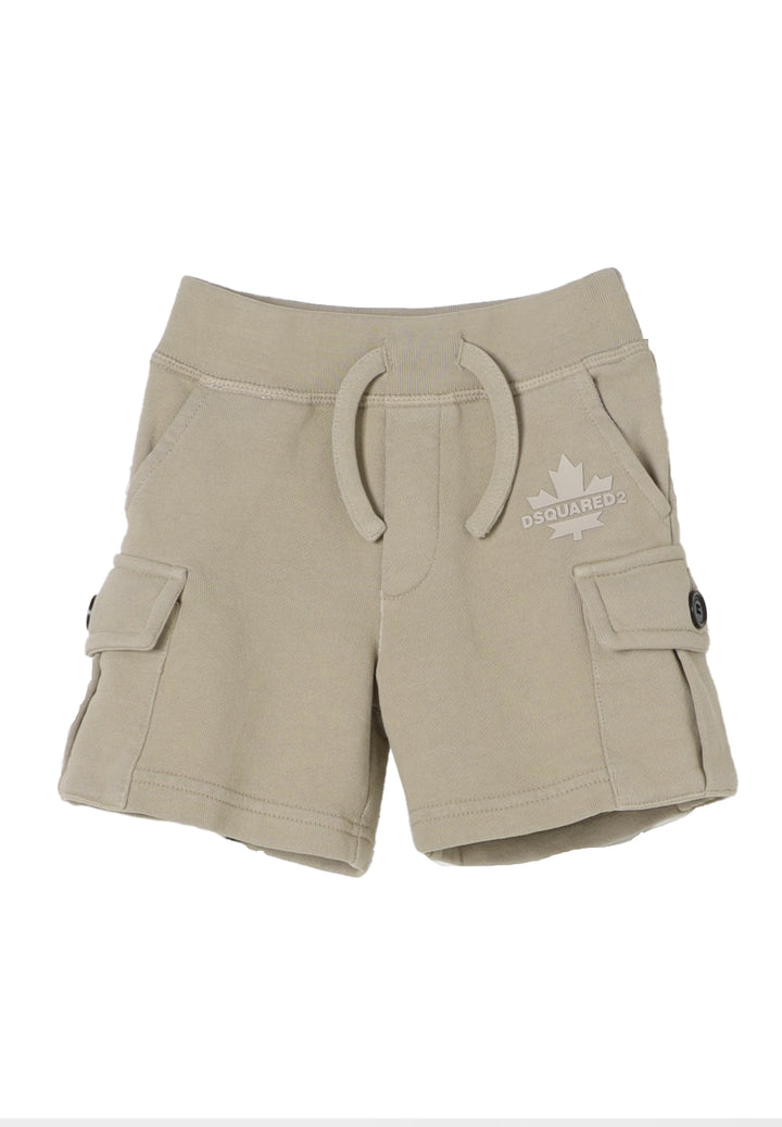 Bermuda cargo beige per neonato