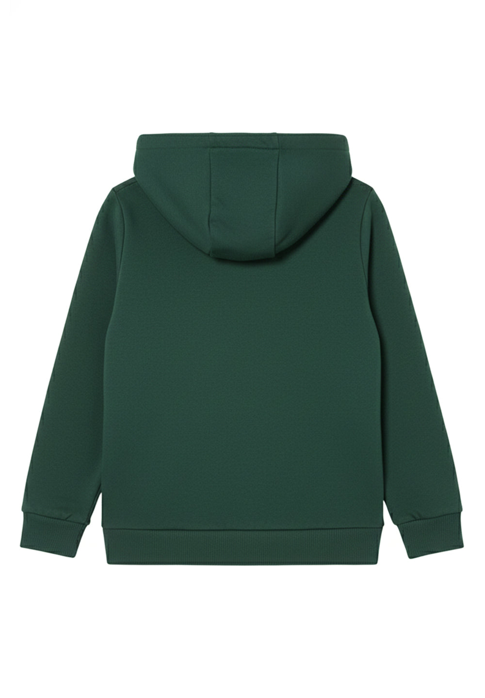 Felpa zip con cappuccio verde per bambino