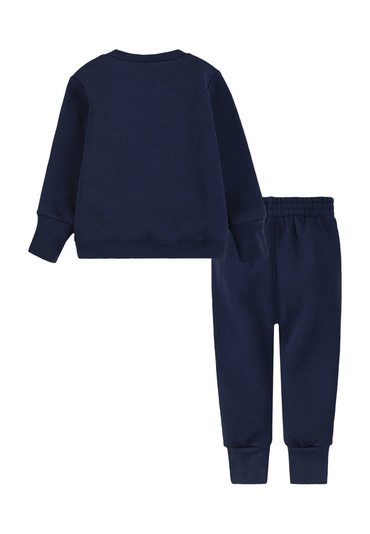 Completo felpa blu navy per neonato