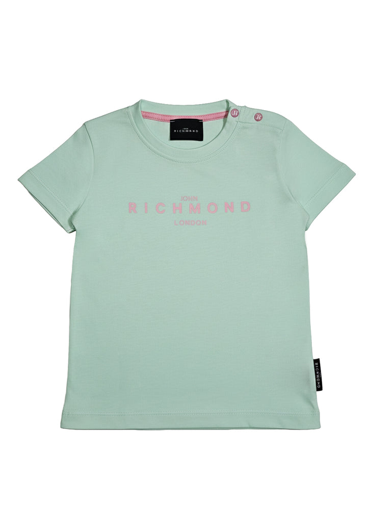 T-shirt verde per neonata