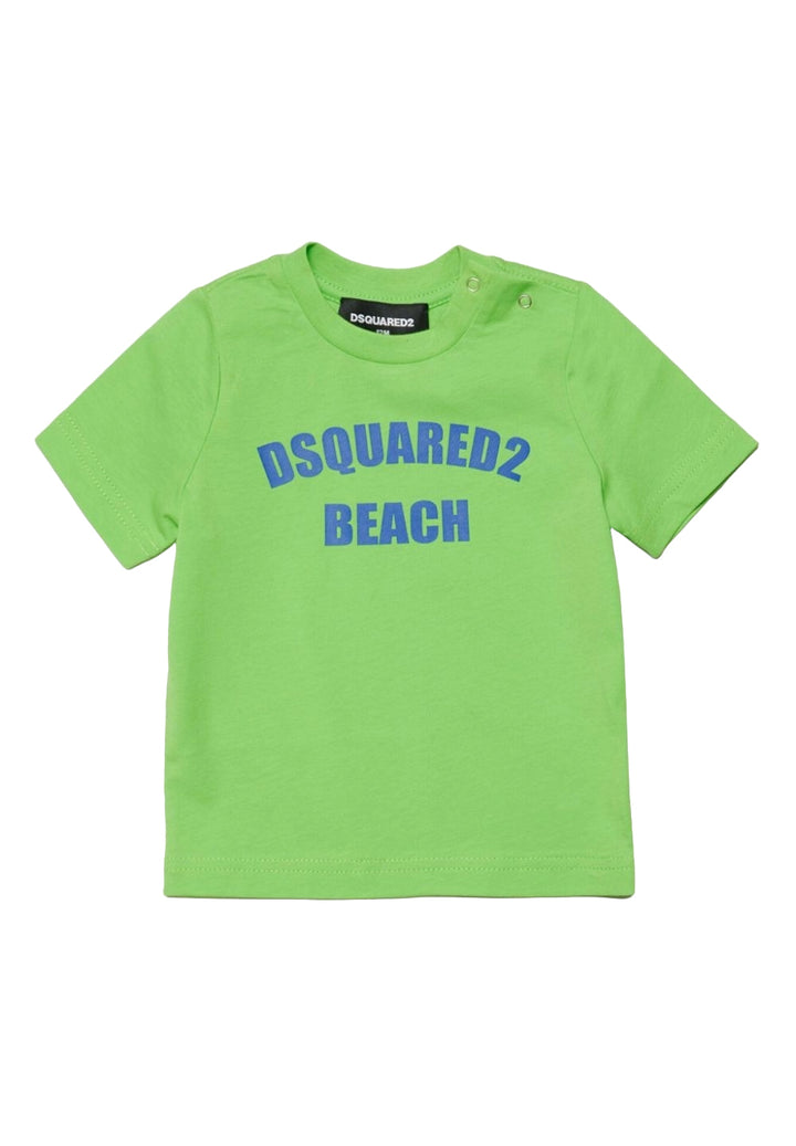 T-shirt verde per neonato