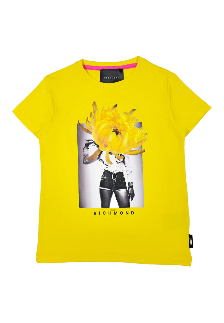 T-shirt gialla per bambina