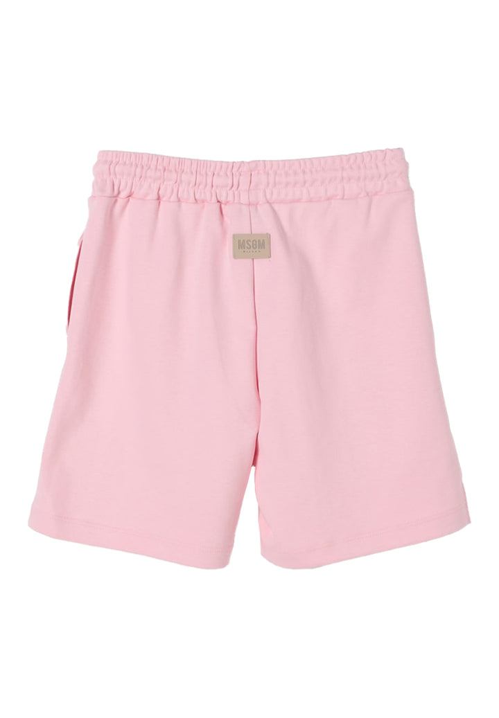 Bermuda felpa rosa per bambina