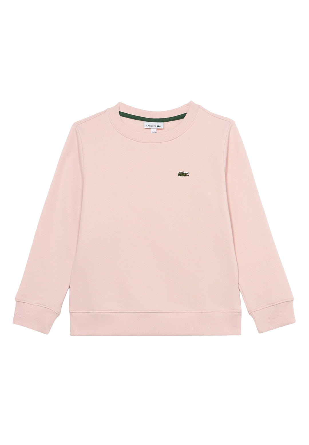 Felpa girocollo rosa per bambina