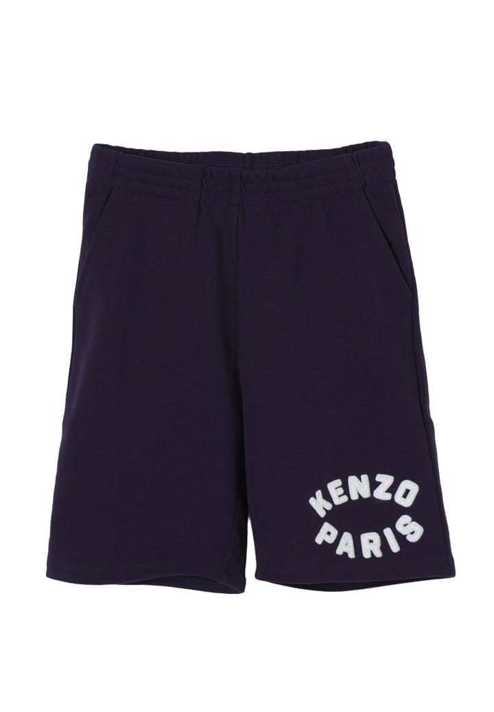 Bermuda felpa blu per bambino