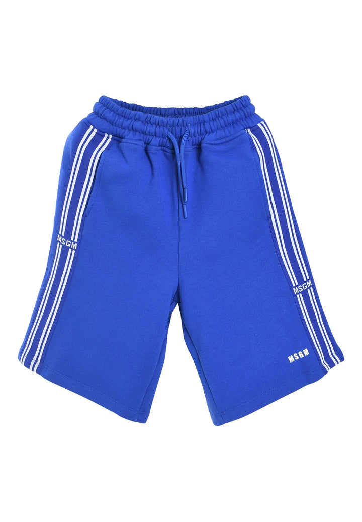 Bermuda felpa blu royal per bambina
