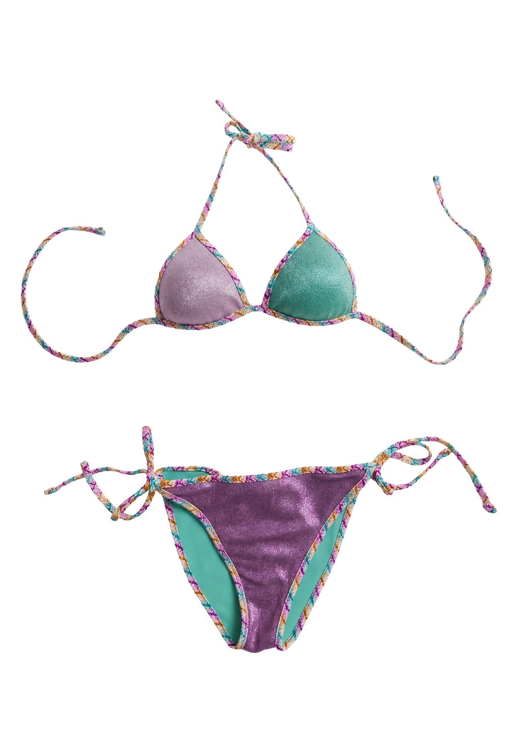 Costume bikini multicolor per bambina