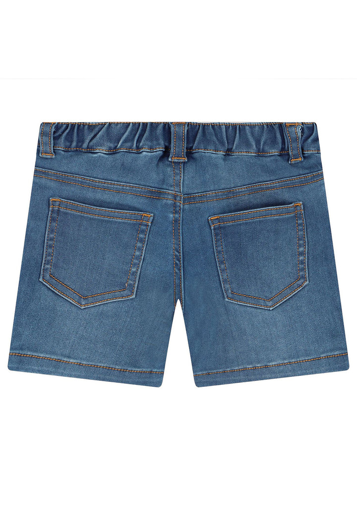 Short denim blu denim per neonata